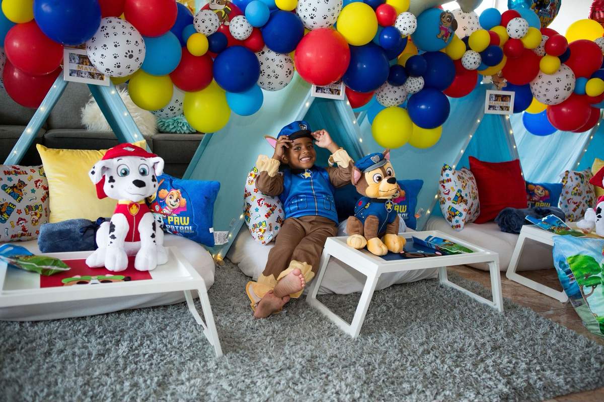 Birth Boy with Paw patrol theme
