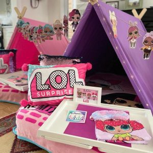 Purple A Frame Tent With Canvas Bag