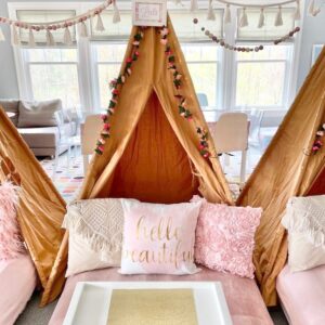 Bohemian Romance Teepee 7 pc Sleepover Set
