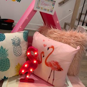 Pink A Frame Tent with Canvas Bag