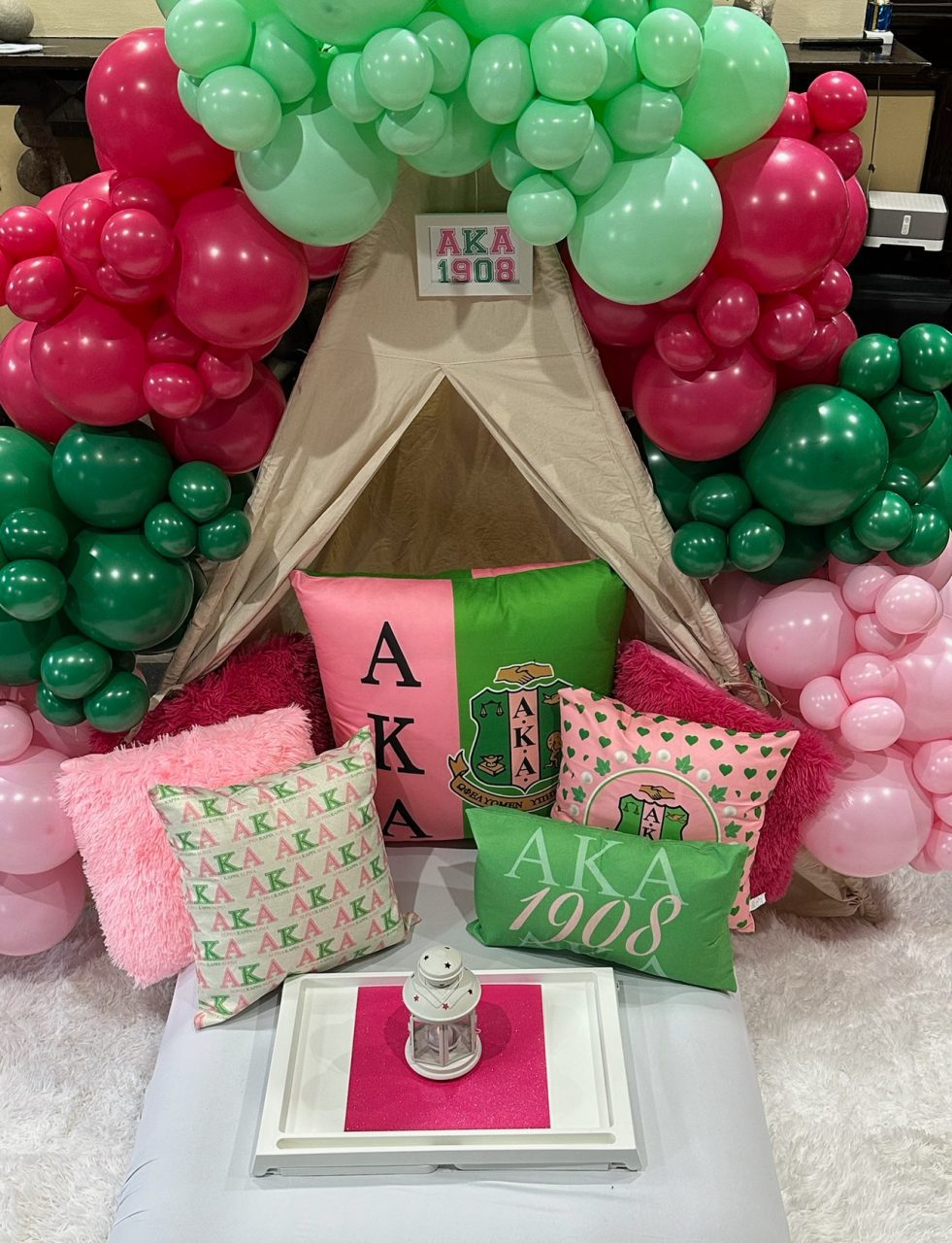 alpha kappa alpha pink ivy dreams party theme