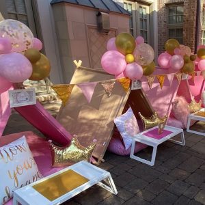 balloon garland cluster add on for deluxe party package