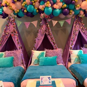 Purple Teepee Tent with Canvas Bag