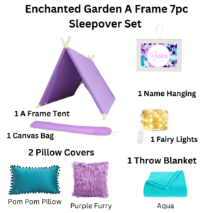 Enchanted Garden A Frame 7 pc Sleepover Set