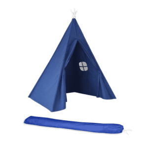 Navy Teepee Tent with Canvas Bag