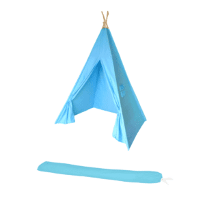 Aqua Teepee Tent with Canvas Bag