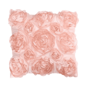 Pink Floral Pillow Cover