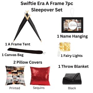 Swiftie Era A Frame 7 pc Sleepover Set