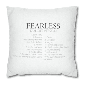 Swiftie Era Printed Fearless Pillow Cover
